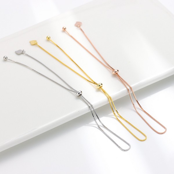 S925 Sterling Silver Unique Minimalist Universal Box Chain with Piercing Needle