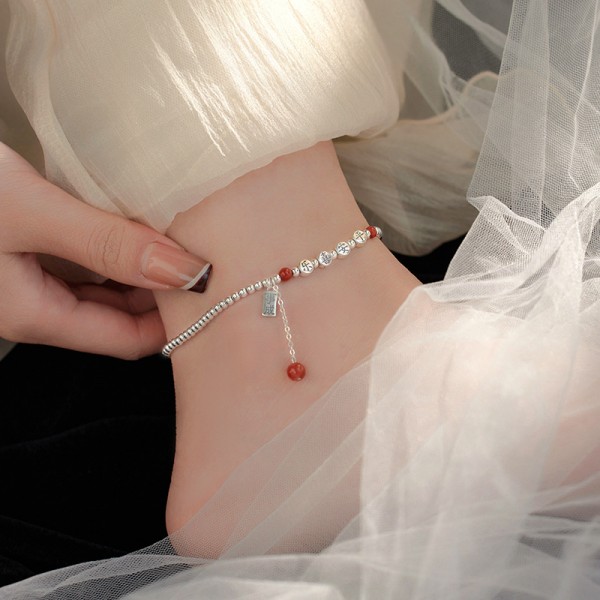 925 Sterling Silver Ping An Joy Foot Chain