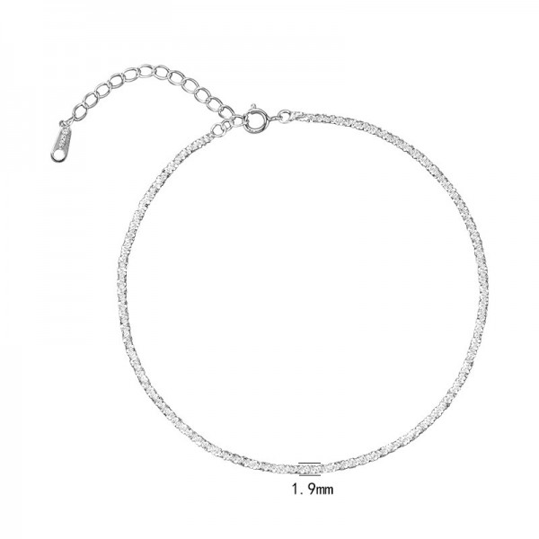 925 Sterling Silver Starry Sky Foot Chain