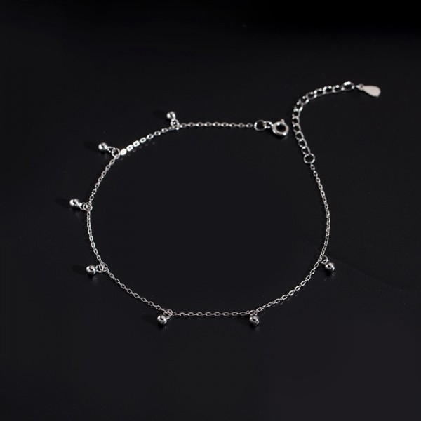 925 Sterling Silver Bell Anklet