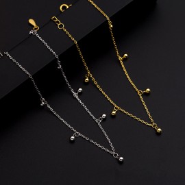 925 Sterling Silver Bell Anklet