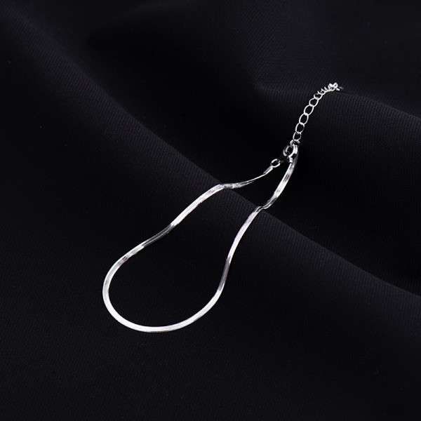 925 Sterling Silver Snake Bone Anklet