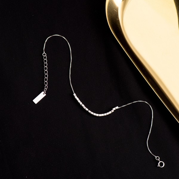 925 Sterling Silver Broken Silver Ankle Chain