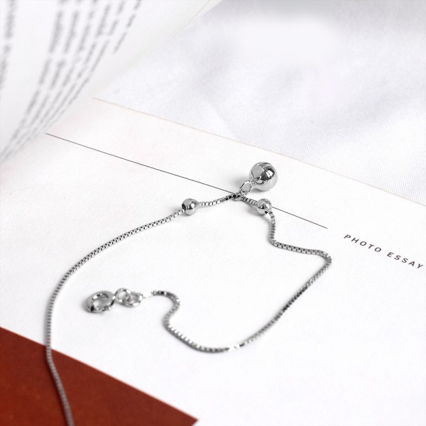 925 Sterling Silver Minimalist Bell Anklet