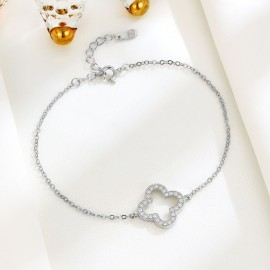 925 Sterling Silver Hollow Ankle Chain