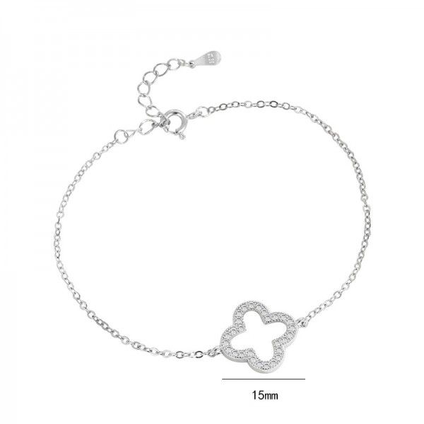 925 Sterling Silver Hollow Ankle Chain