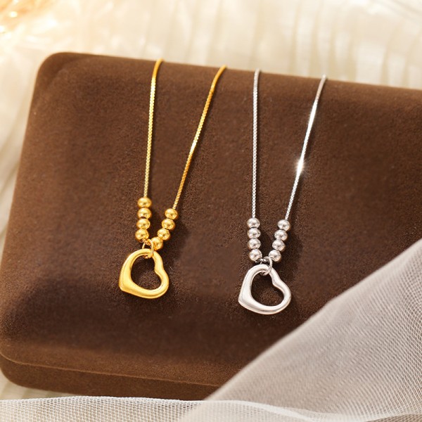 925 Sterling Silver Hollow Out Heart-Shaped Ankle Chain