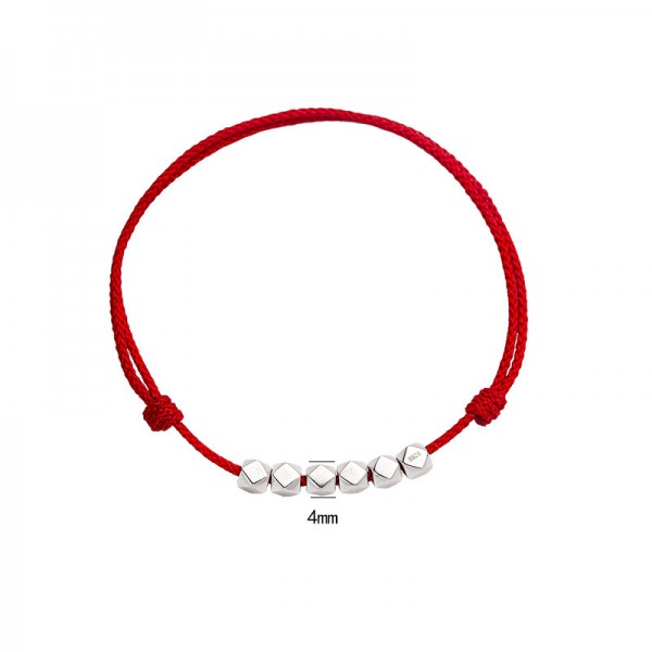 925 Sterling Silver Bead Ankle Chain