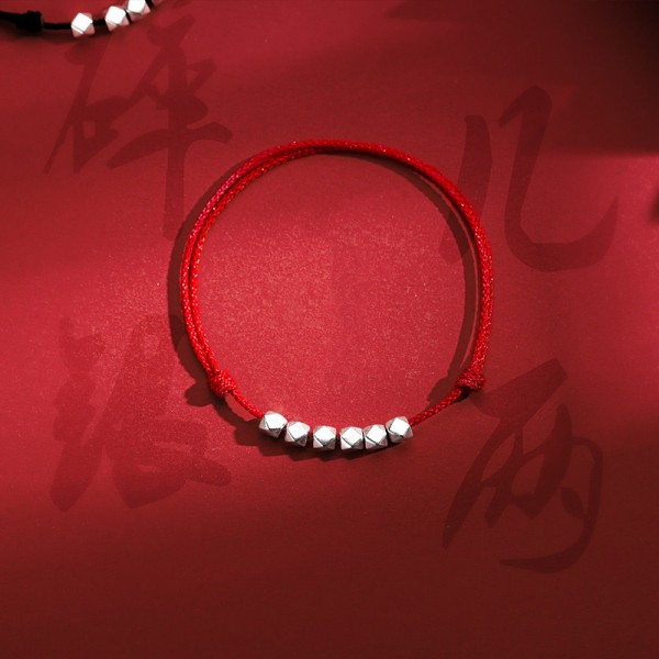 925 Sterling Silver Bead Ankle Chain