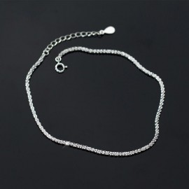 S925 Sterling Silver Shimmering Anklet