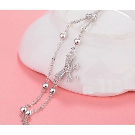 S925 Sterling Silver Double-Layer Heart Butterfly ...