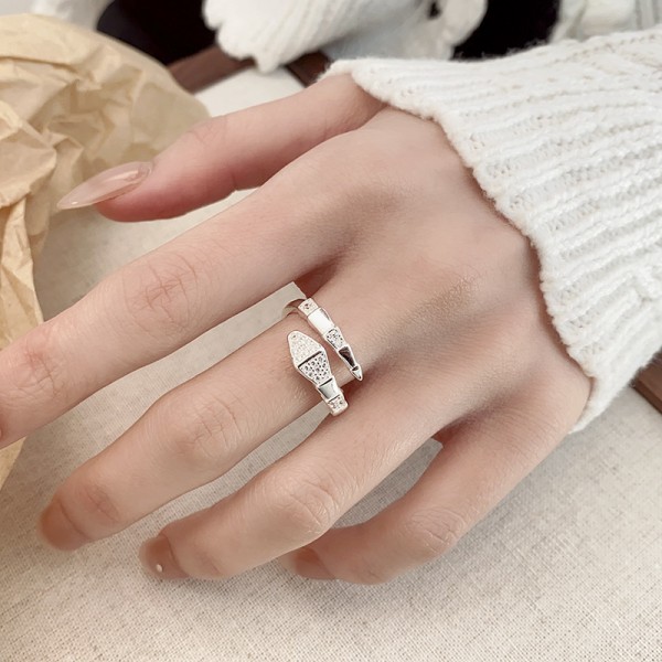 925 Sterling Silver Serpent Ring