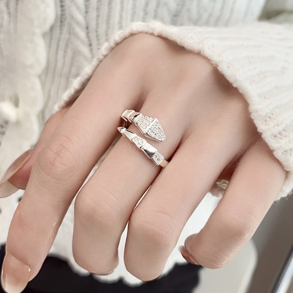 925 Sterling Silver Serpent Ring