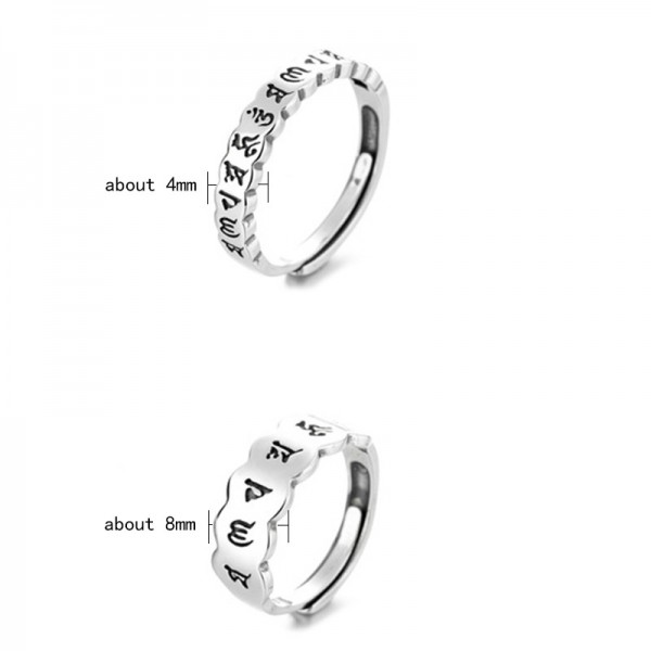 925 Sterling Silver The Six Character Proverbs and Precepts