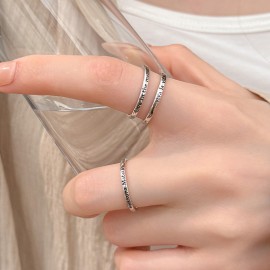 925 Sterling Silver Letter Ring