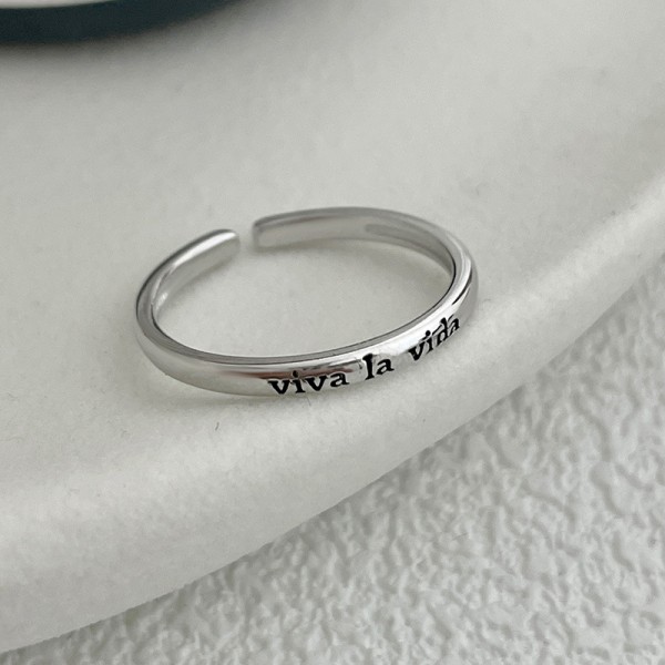 925 Sterling Silver Letter Ring