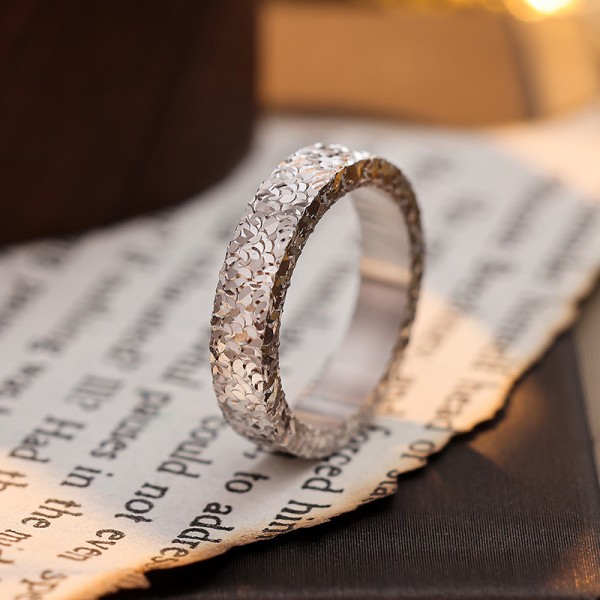 925 Sterling Silver Broken Ice Ring