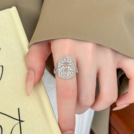 925 Sterling Silver Hollow Butterfly Ring