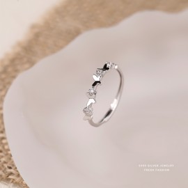 999 Fine Silver Butterfly Ring