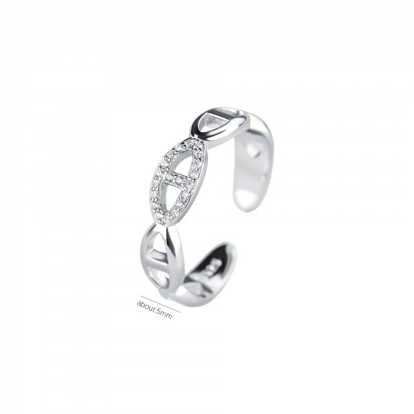 925 Sterling Silver Pig Nose Ring