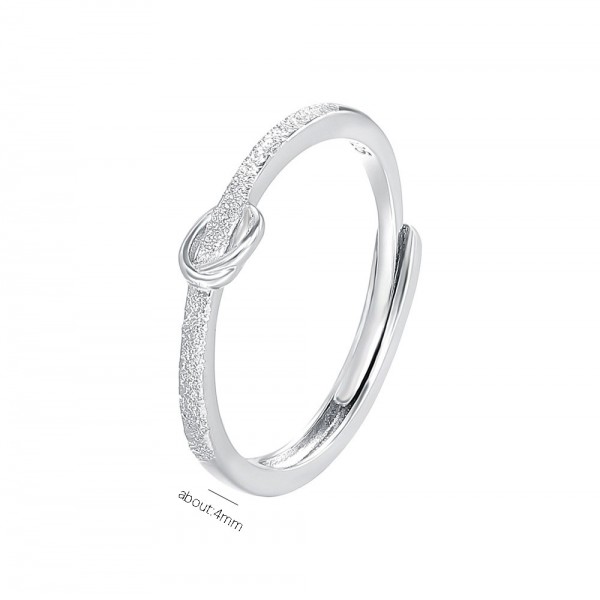925 Sterling Silver True Love Knot Ring
