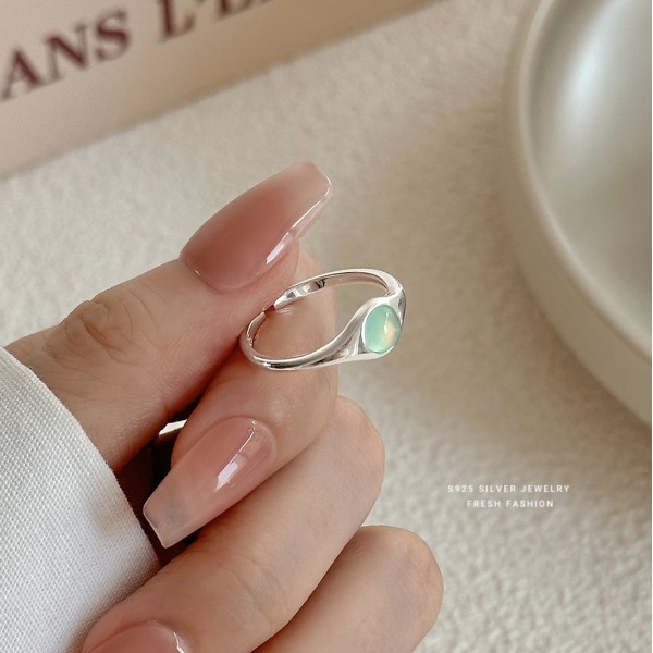 925 Sterling Silver Cat's Eye Ring