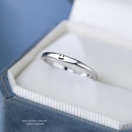 925 Sterling Silver Smiley Ring