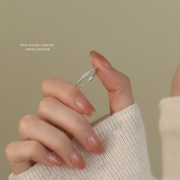 925 Sterling Silver Crinkle Ring