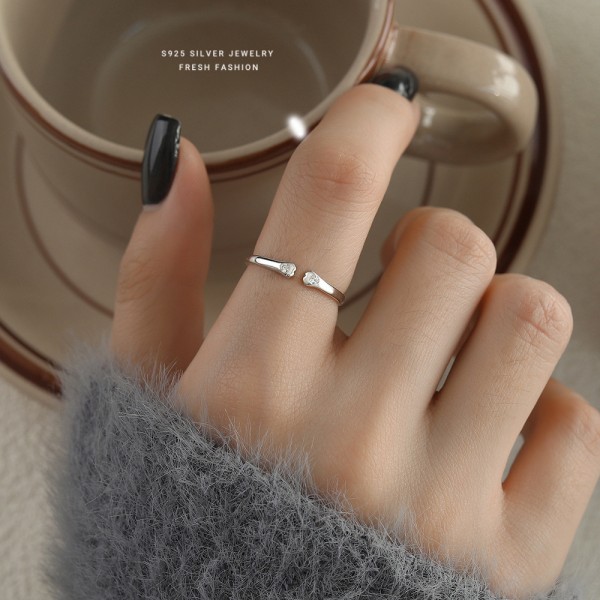 925 Sterling Silver Cat Paw Ring