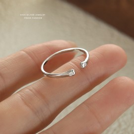 925 Sterling Silver Cat Paw Ring