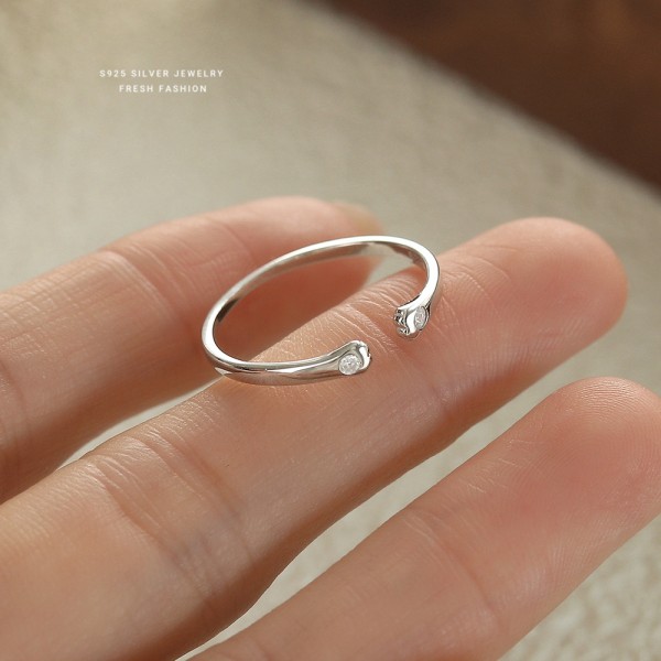 925 Sterling Silver Cat Paw Ring