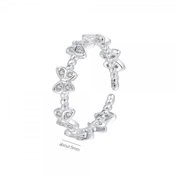 925 Sterling Silver Butterfly Ring