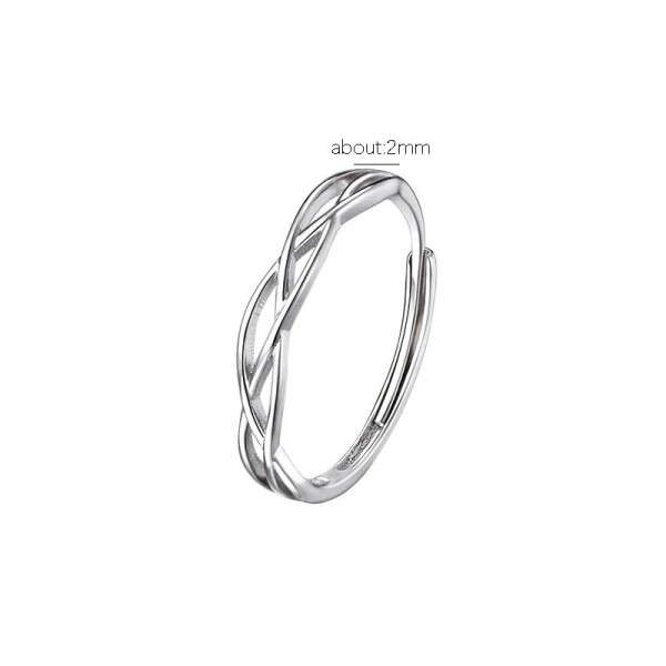 925 Sterling Silver Butterfly Love Ring