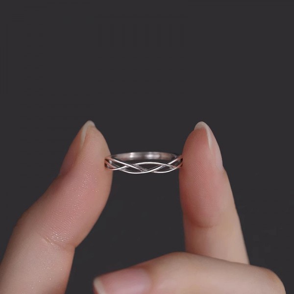 925 Sterling Silver Butterfly Love Ring