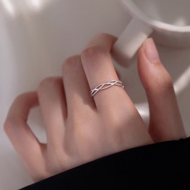 925 Sterling Silver Butterfly Love Ring