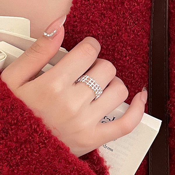 925 Sterling Silver Woven Band Ring