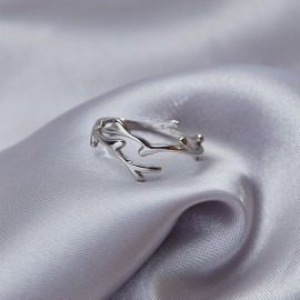 925 Sterling Silver Antler Ring