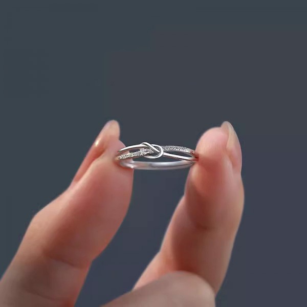 925 Sterling Silver Knot Ring