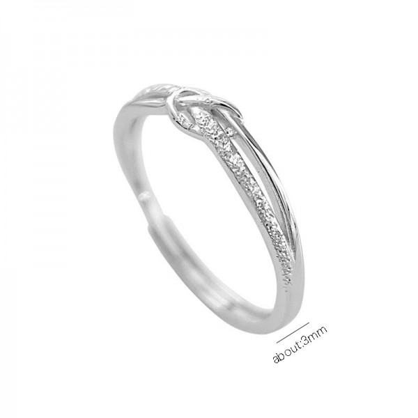 925 Sterling Silver Knot Ring