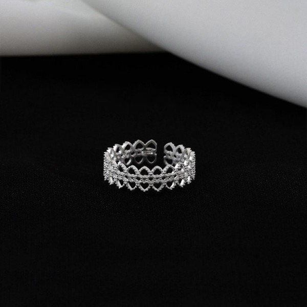 925 Sterling Silver Lacework Ring