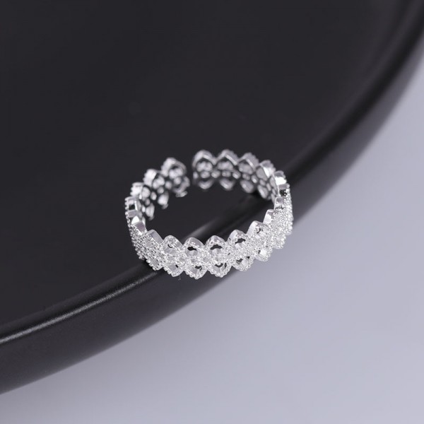 925 Sterling Silver Lacework Ring