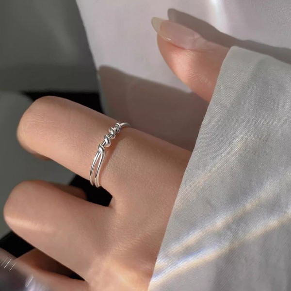 925 Sterling Silver Twisted Spiral Ring