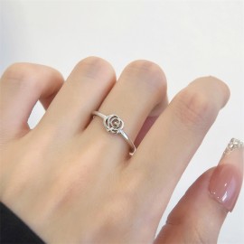 925 Sterling Silver Rose Ring