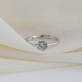 925 Sterling Silver Rose Ring