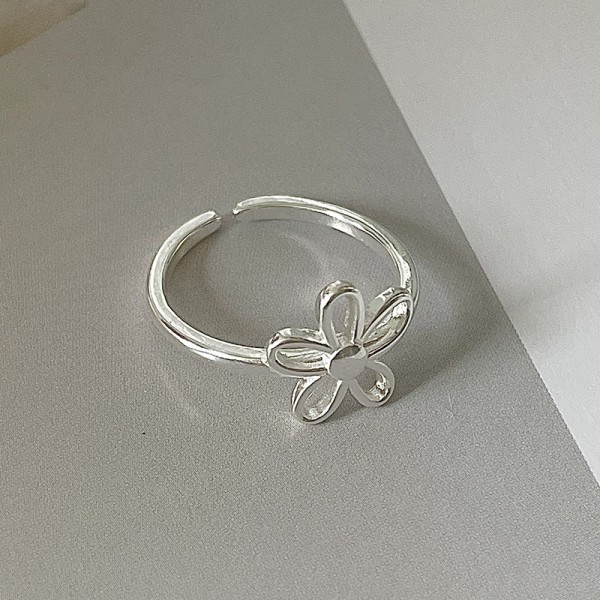 925 Sterling Silver Flower Ring