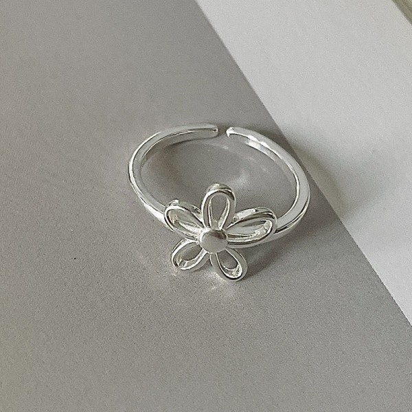 925 Sterling Silver Flower Ring