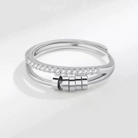 S925 Sterling Silver Geometric Ring
