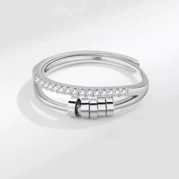 S925 Sterling Silver Geometric Ring