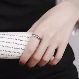 S925 Sterling Silver Geometric Ring