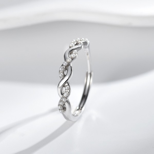 S925 Sterling Silver Pearl Ring